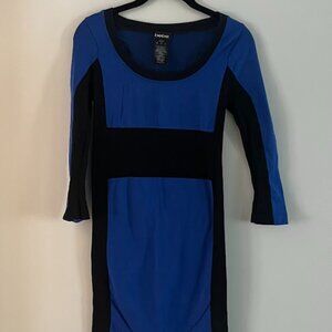 Bebe Women's Colorblock Bodycon Dress Size M/L